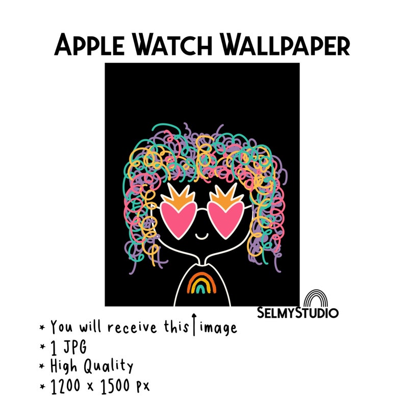 Apple Watch Wallpaper Cute Girl Apple Watch Face Watch Etsy