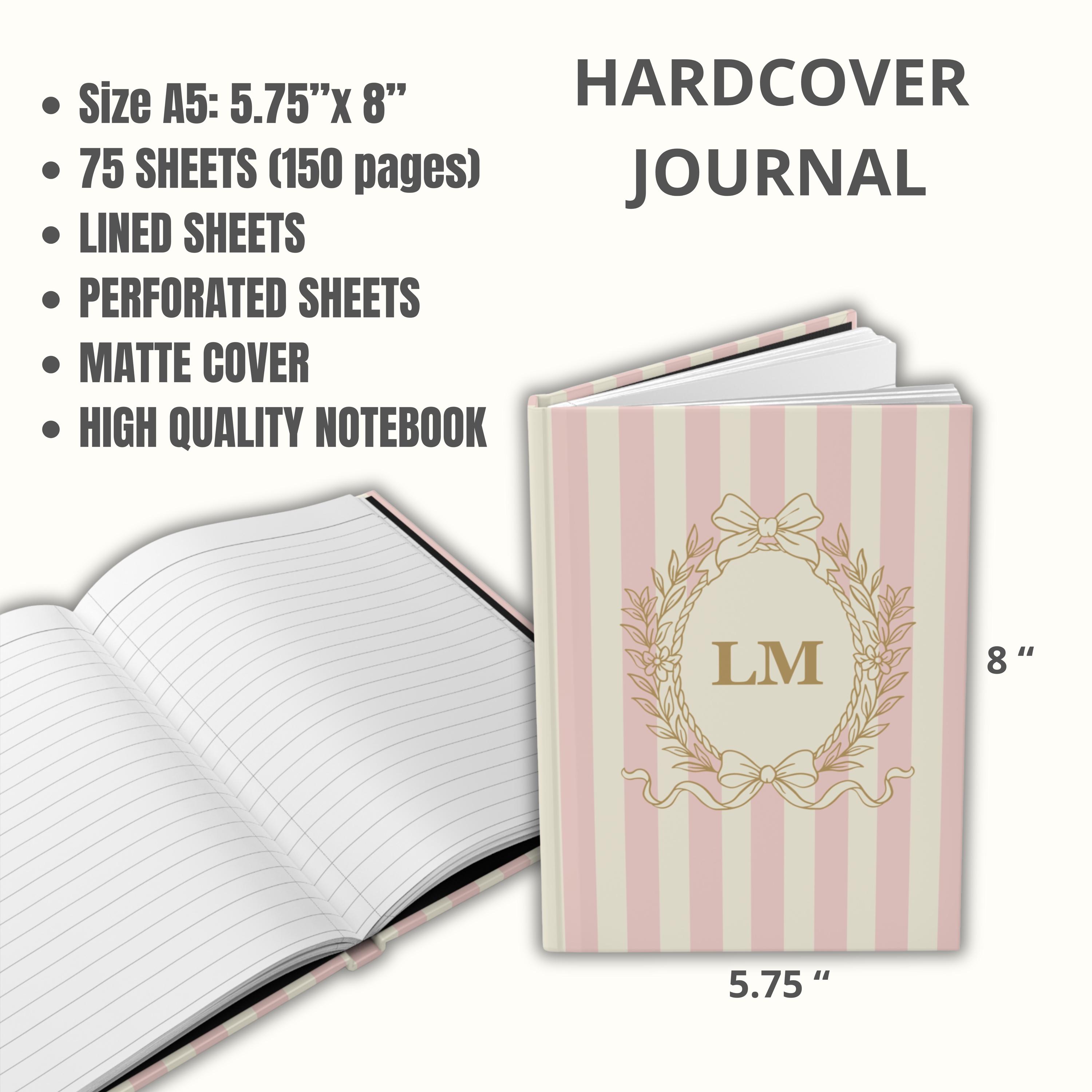Example Journal With Initals Monogram Journal Initials Notebook Custom Diary Personalized Gift ...