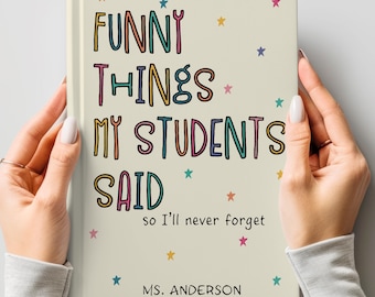 Personalized TEACHER JOURNAL: Memory Book, Teacher Appreciation Gift