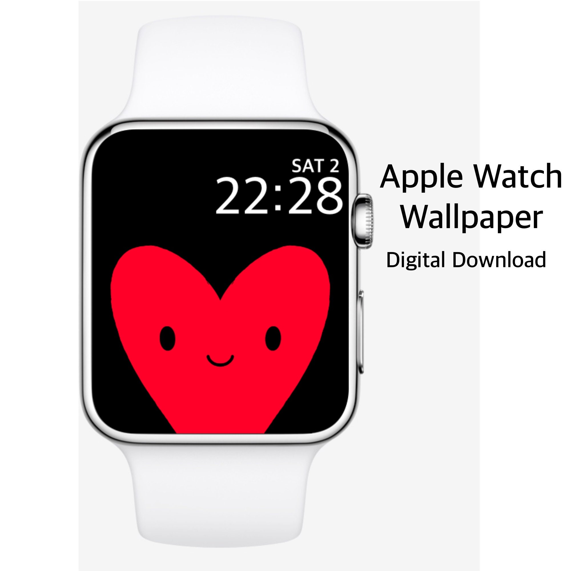 Apple Watch Wallpaper Heart Apple Watch Face Apple Watch Etsy