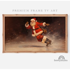 FRAME TV Art Christmas Funny Santa Frame Tv Art Christmas decor Funny Holiday Art for Tv Christmas Instant Digital Christmas Tv Art Holiday