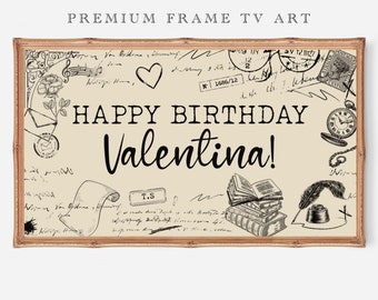 FRAME TV ART Taylor Swift , Tv Art Swiftie Birthday Personalized, Tortured Poets Department Samsung Frame Tv Art