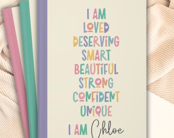 Personalized 10th Birthday Gift Custom Name Journal for Girls