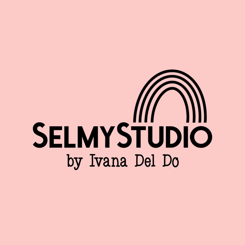 May include: Black and white logo with the text "SELMYSTUDIO by Ivana Del Do" and a stylized rainbow graphic.