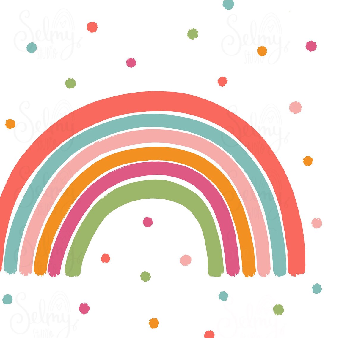 Rainbow Printable rainbow Print Rainbow Wall Art Nursery | Etsy