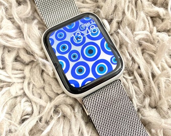 Apple WATCH FACE Wallpaper, Evil Eye, Apple Watch Face, Apple Watch background, Digital Download, JPG