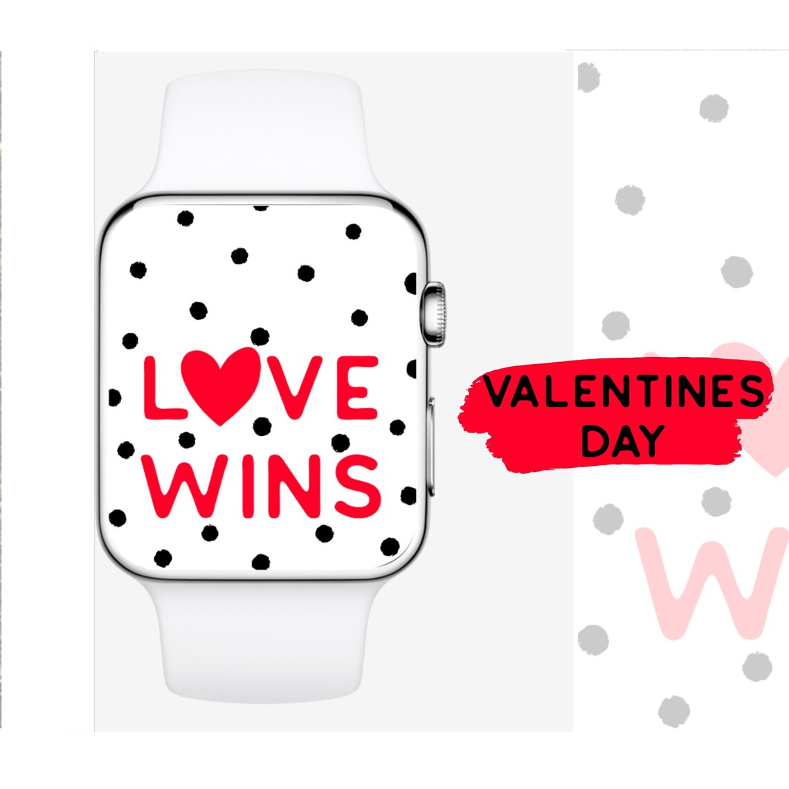 Apple Watch Face Wallpaper Love Wins for Valentines Day Etsy