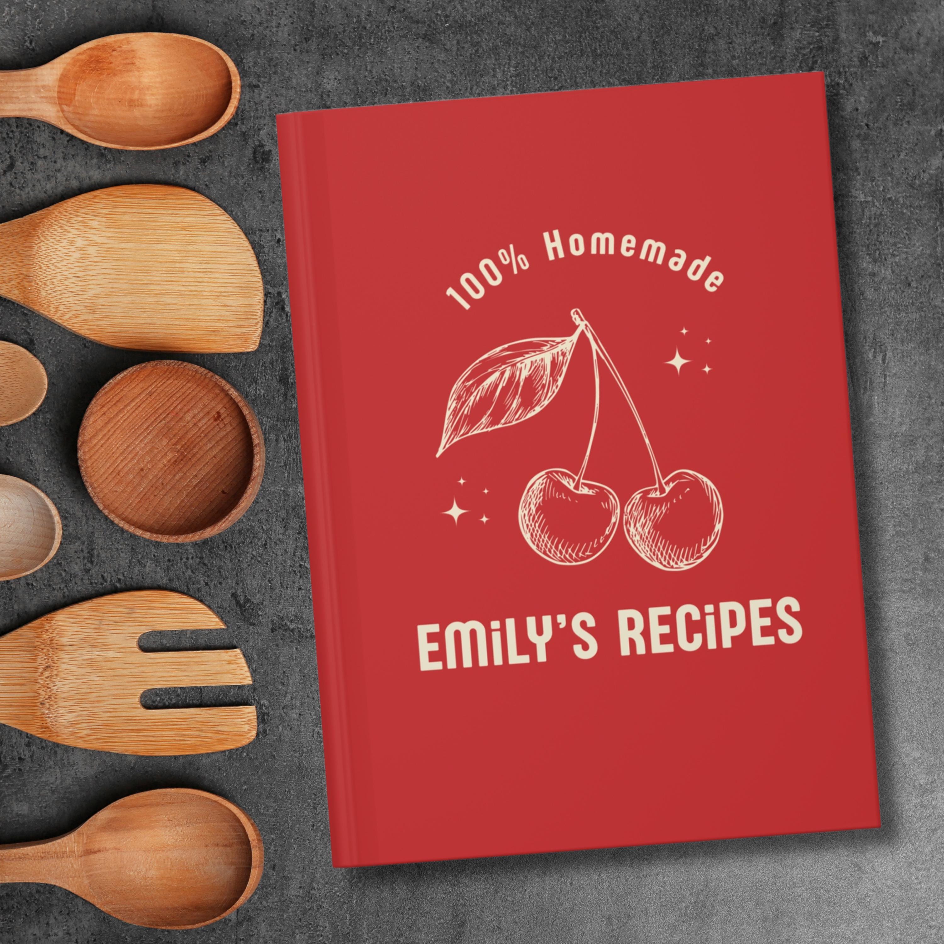 Personalized RECIPE BOOK, Custom Cookbook, Personalized Name Recipe ...
