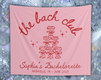 DECORACIÓN PARA DESPEDIDA DE SOLTERA Let's Go Girls Banner para despedida de soltera Tapiz de despedida de soltera Disco personalizado Telón de fondo para fin de semana de fiesta del último rodeo