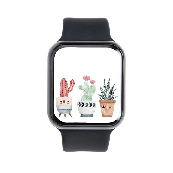CACTUS Apple Watch Wallpaper Apple Watch Face Cactus Apple Etsy