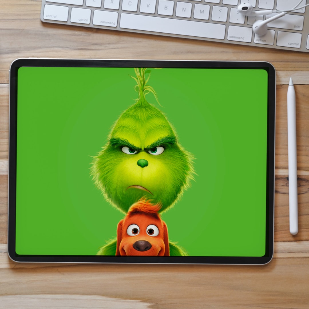 Grinch Wallpaper, iPad GRINCH Wallpaper, Grinch iPad Background, Grinch Digital Background, JPG 