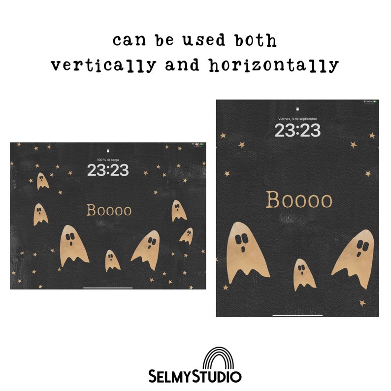 HALLOWEEN iPad WALLPAPER Halloween Aesthetic iPad Background Ghost