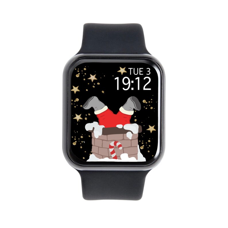 CHRISTMAS Apple Watch Face Wallpaper Merry Christmas Apple Etsy