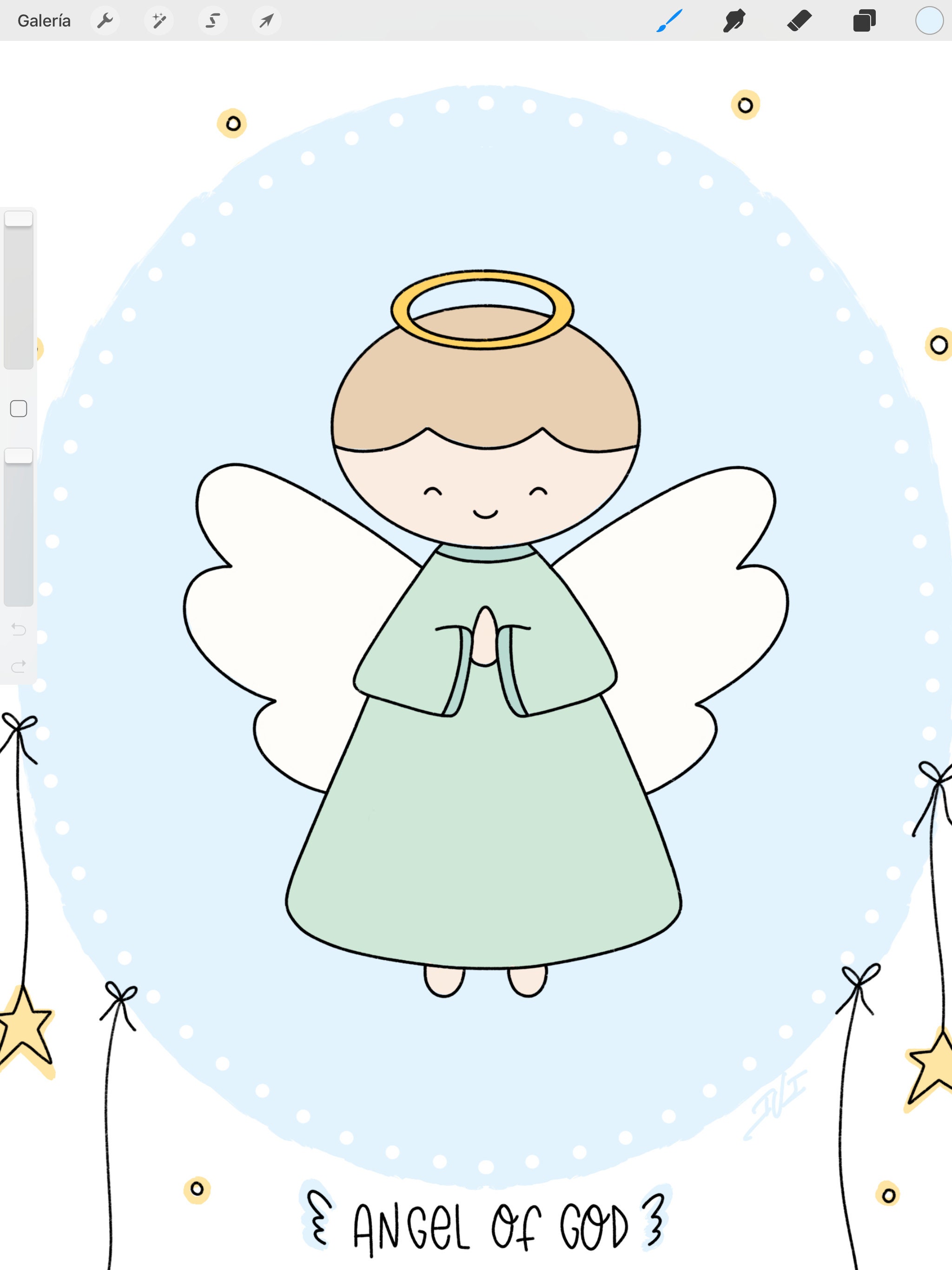 Angel of God My Guardian Dear Prayer Digital Download Angel Etsy