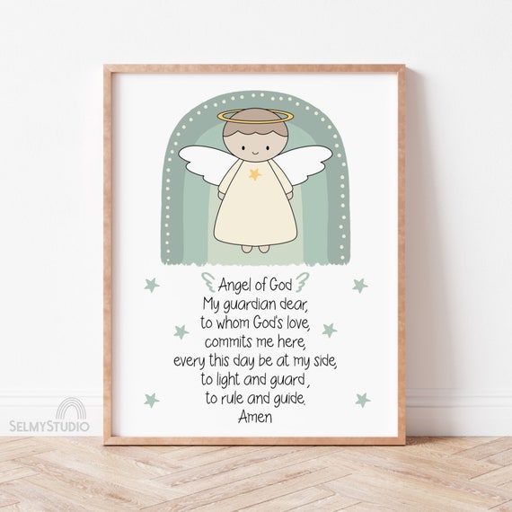 Guardian Angel – Angel de la Guarda Print Picture Poster (16x20)