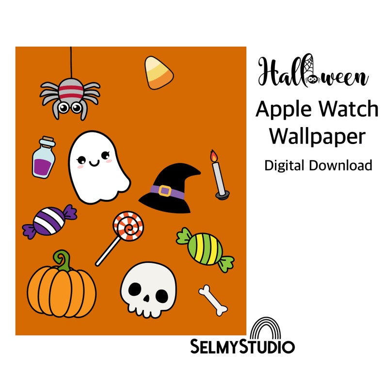 HALLOWEEN Apple Watch Face Wallpaper Halloween Watch Face Etsy