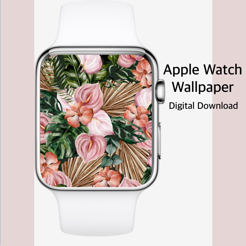 Apple Watch Face Wallpaper Floral Apple Watch Face Apple Etsy