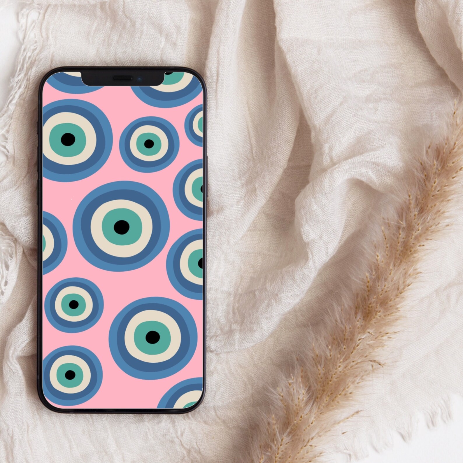Iphone Wallpaper EVIL EYE Wallpaper Digital Download - Etsy