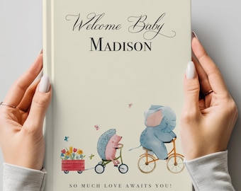 Baby Shower Guest Book Personalized Keepsake New Baby Shower Gift Boy Girl Guestbook New Mom Gift New Baby Gift Journal Baby Memory Book