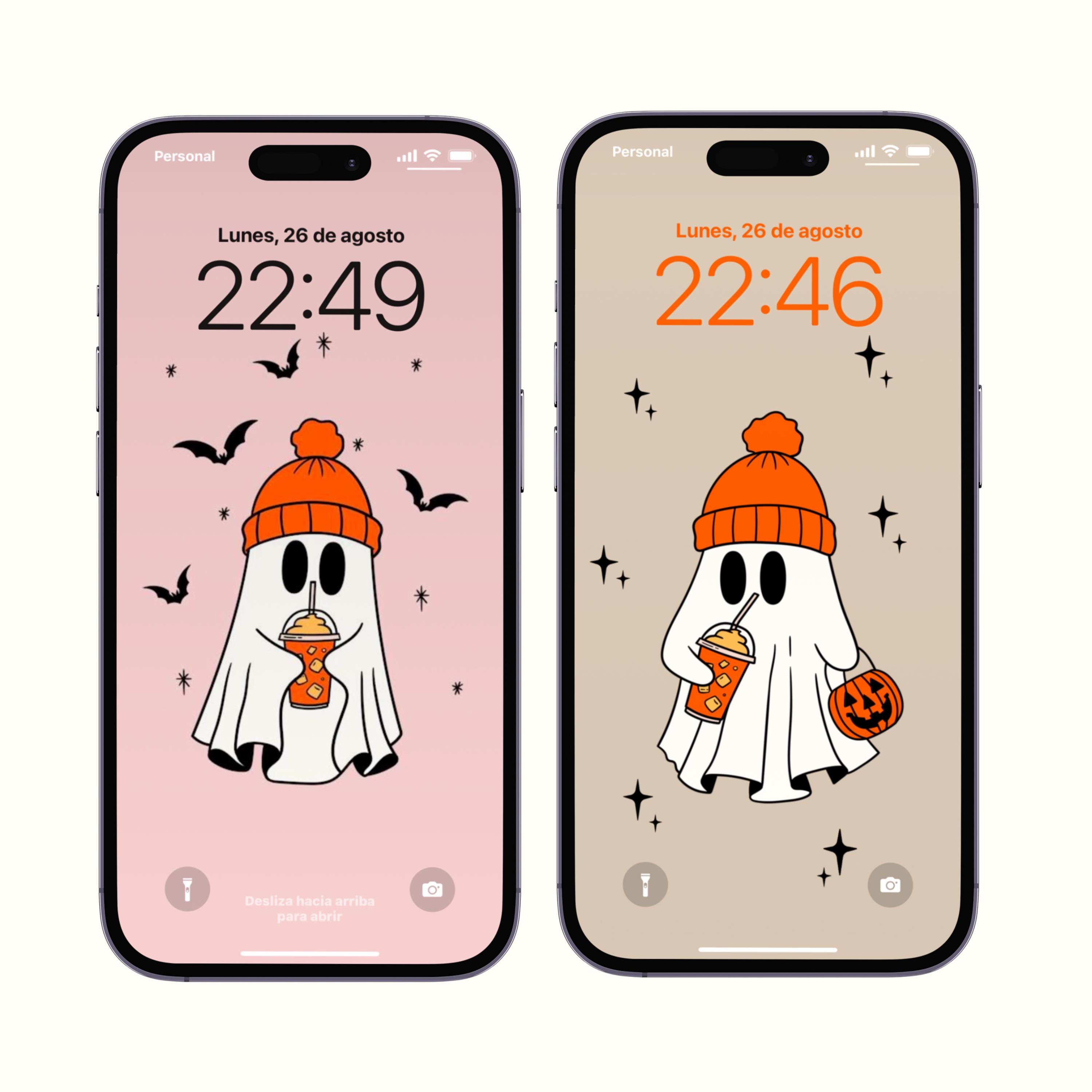 FONDO DE PANTALLA PARA TELÉFONO DE HALLOWEEN Fantasma Fondo de pantalla de  otoño para iPhone Estética espeluznante para teléfono Lindo fondo de  pantalla estético de Halloween Fondo de pantalla digital de Halloween -, image size:3000x3000