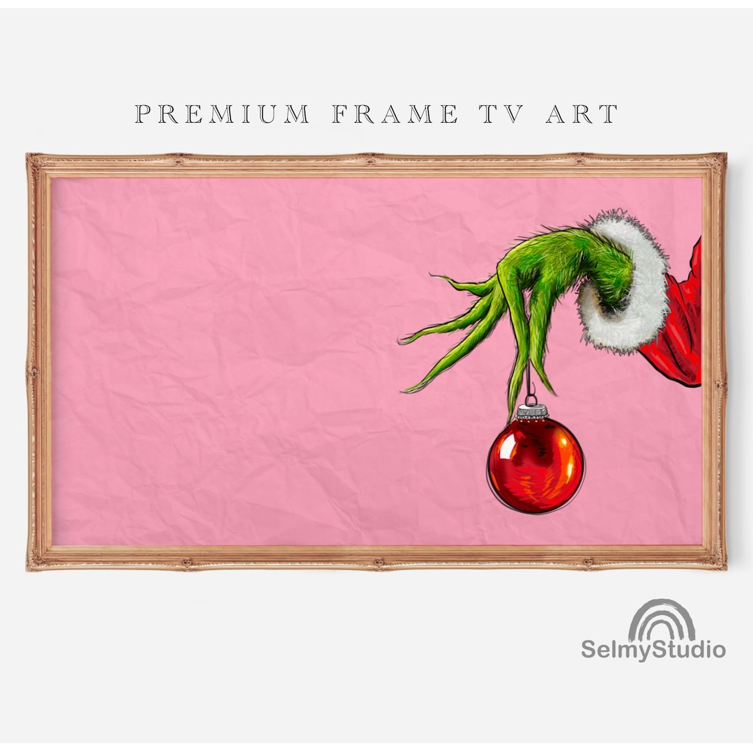 Samsung Frame TV Art GRINCH Christmas Wall Art, Christmas Grinchdecor