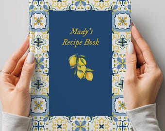 Personalized Recipe Book: Custom Cookbook Cooking Journal Gift