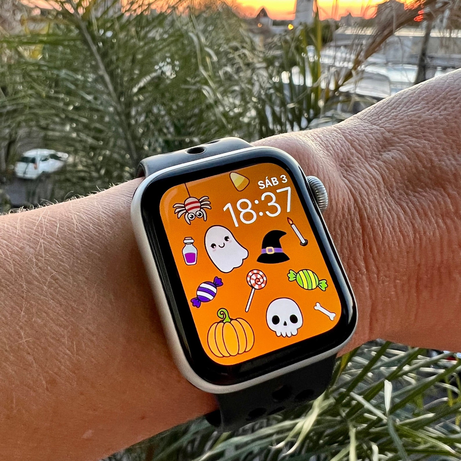 HALLOWEEN Apple Watch Face Wallpaper Halloween Watch Face Etsy