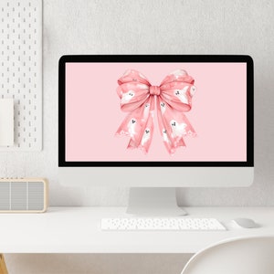 Pink Halloween Desktop Wallpaper