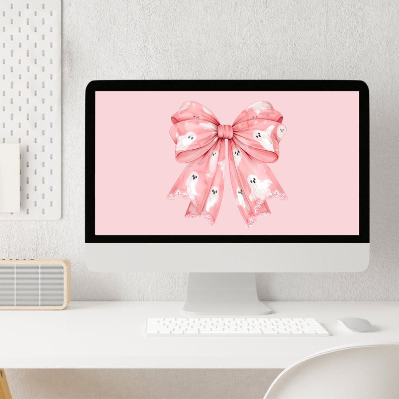 Pink Halloween Desktop Wallpaper
