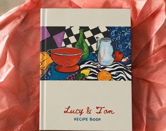 Personalized Couple Recipe Book: Custom Family Cookbook for Newlyweds, Housewarming, Wedding Gift