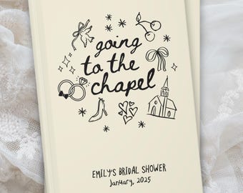 BRIDAL SHOWER Guest BOOK Letters to the Bride Book Bridal Shower Gift Idea Bachelorette Party Keepsake Guest Book Bride Engagement Gift