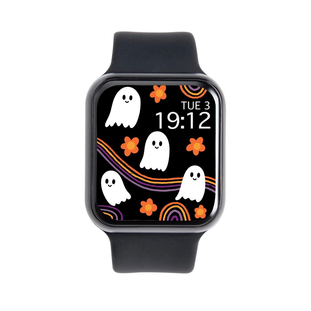 Apple Watch Wallpaper for Halloween, Ghosts Watch Face, Halloween
