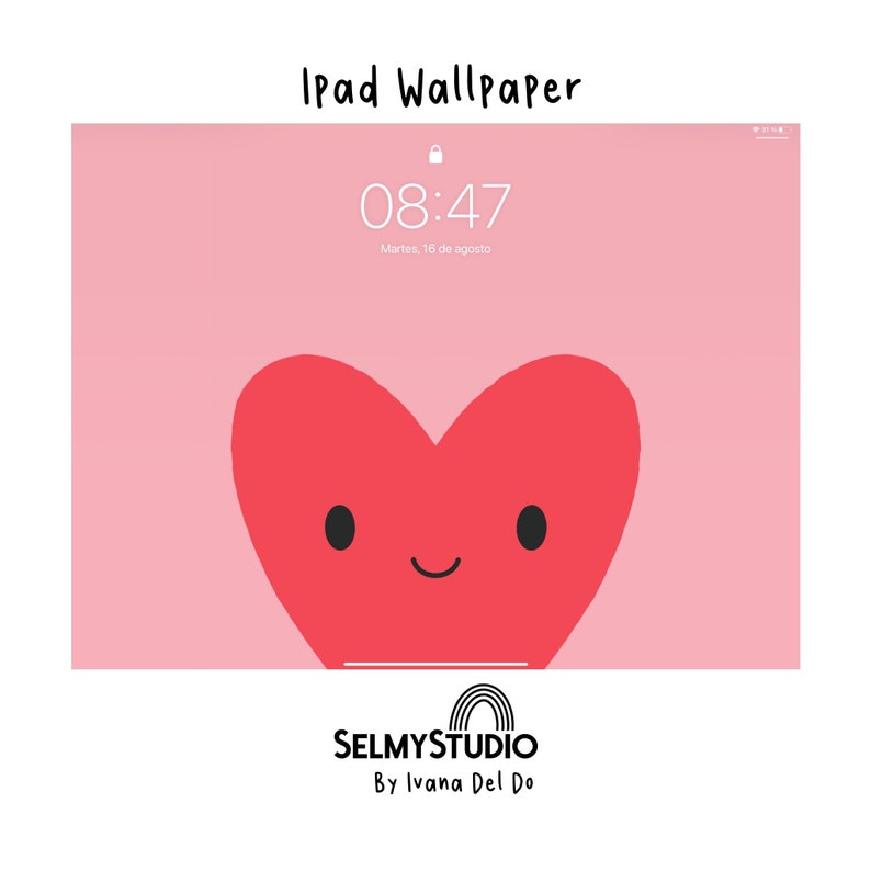 Kawaii Ipad Wallpaper Ipad Background Digital Wallpaper Etsy
