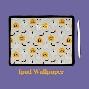 HALLOWEEN Ipad Wallpaper, Tablet Background, ipad Halloween aesthetic, Halloween Wallpaper, Fall Wallpaper digital download