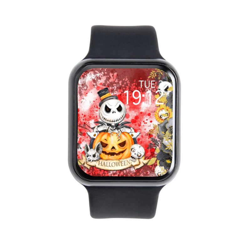 Aesthetic Apple Watch Wallpaper Halloween Smart Watch Etsy