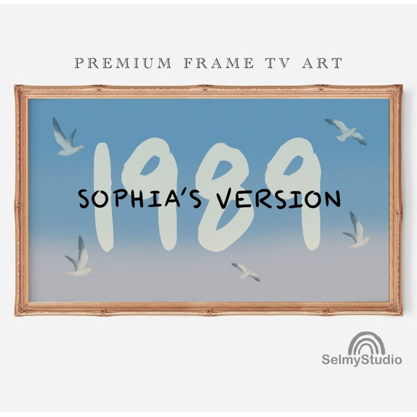 Personalized Taylor’s Version FRAME TV ART Eras Inspired Music Fan Tv Art Swifty Birthday Gift Idea