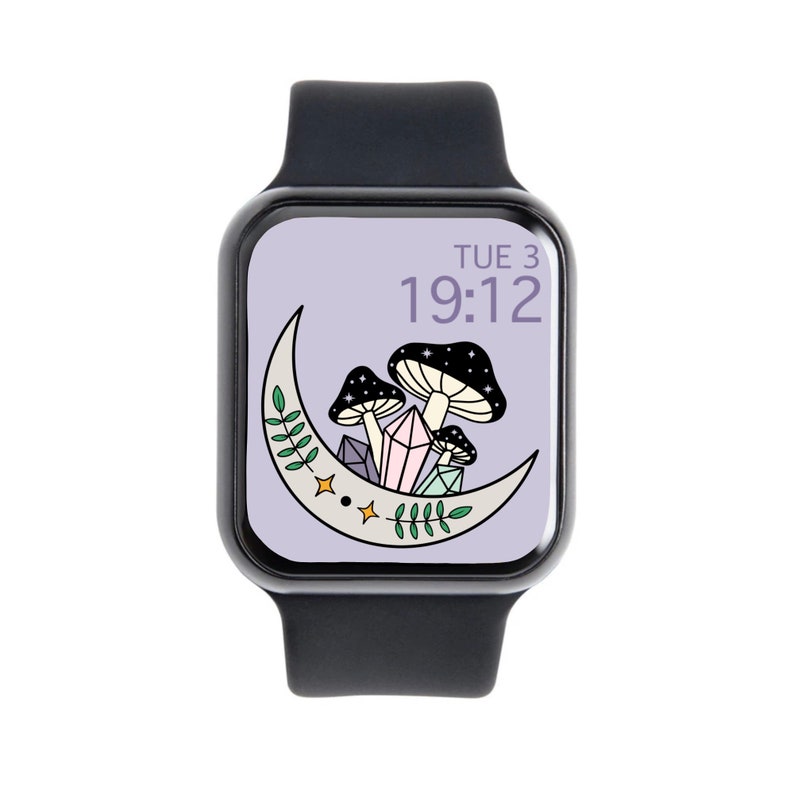 Apple Watch WALLPAPER MUSHROOM Apple Watch Wallpaper Etsy