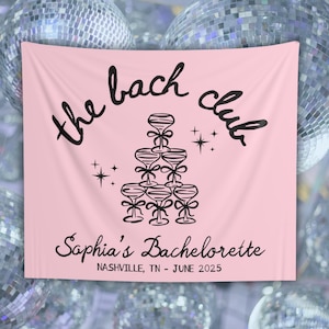 BACHELORETTE PARTY DECOR Personalized Banner Bachelorette Decorations Last Rodeo Bachelorette Backdrop Disco Cowgirl Lets go Girls Tapestry