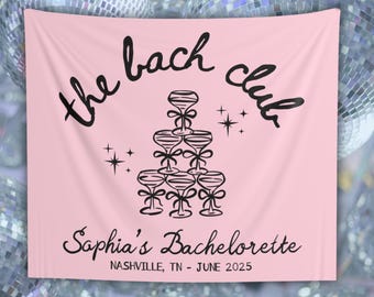 BACHELORETTE PARTY DECOR Personalisierte Banner Bachelorette Dekorationen Last Rodeo Bachelorette Backdrop Disco Cowgirl Lets go Girls Tapisserie