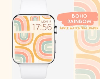 Boho Rainbow Apple Watch Wallpaper (Digital Download)