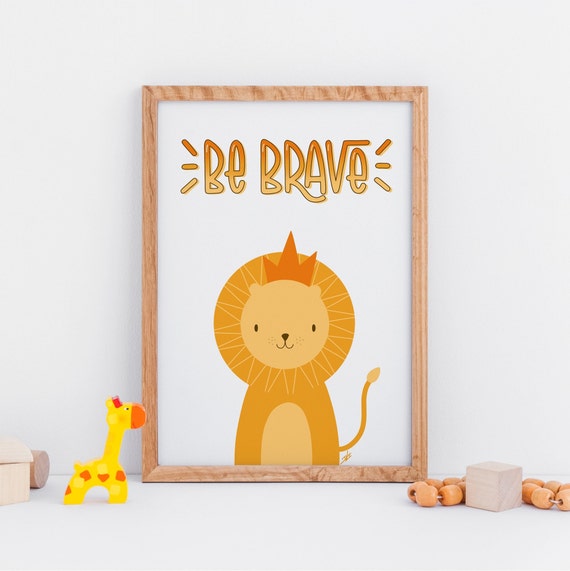 lion wall art nursery