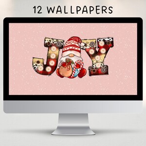 Cute GNOMES WALLPAPER CHRISTMAS Wallpaper Desktop Wallpaper - Etsy