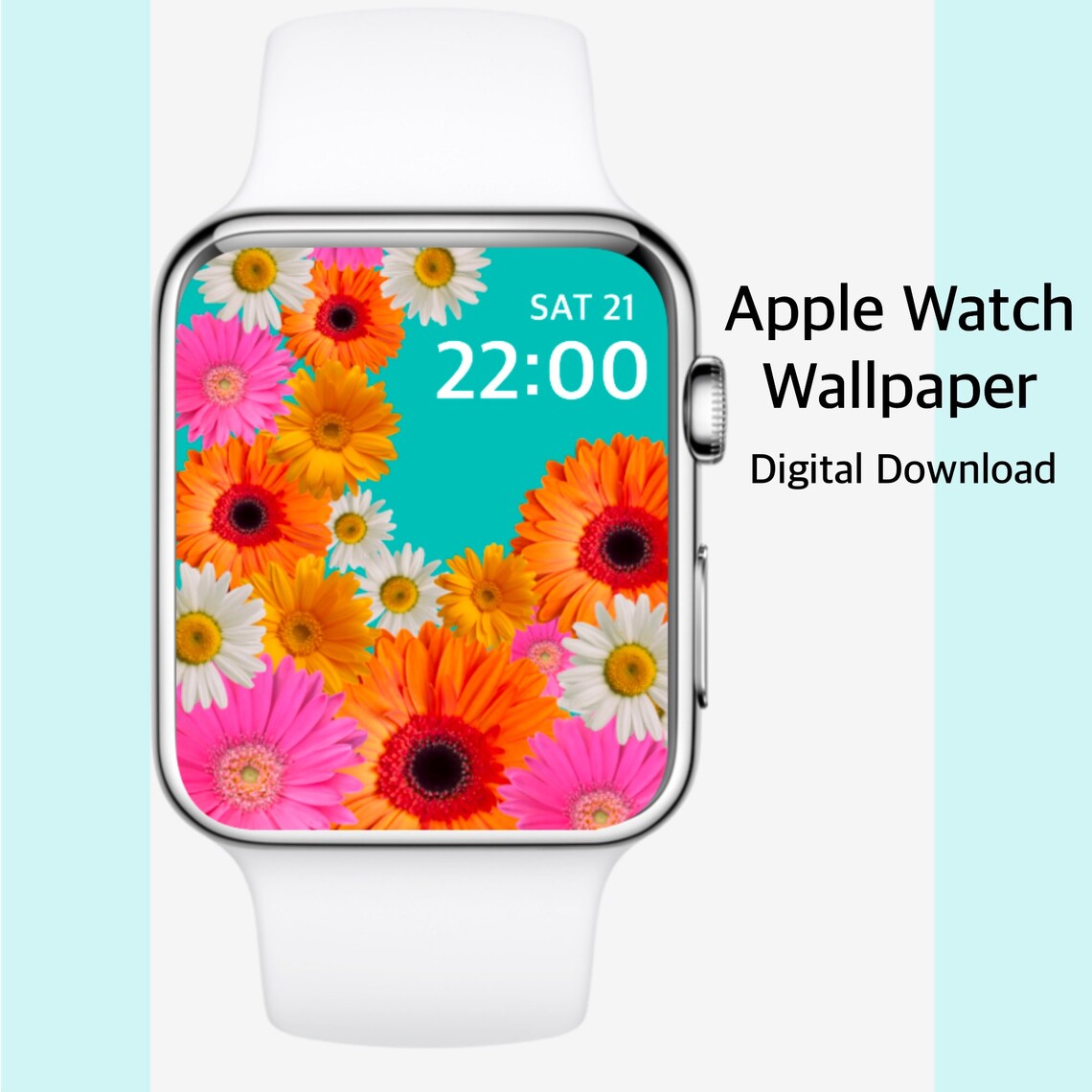 Apple Watch Face FLORAL Apple Watch Wallpaper Floral Floral Etsy