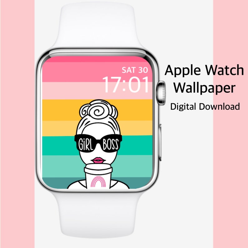 Apple Watch Wallpaper GIRL BOSS Digital Download JPG. Etsy