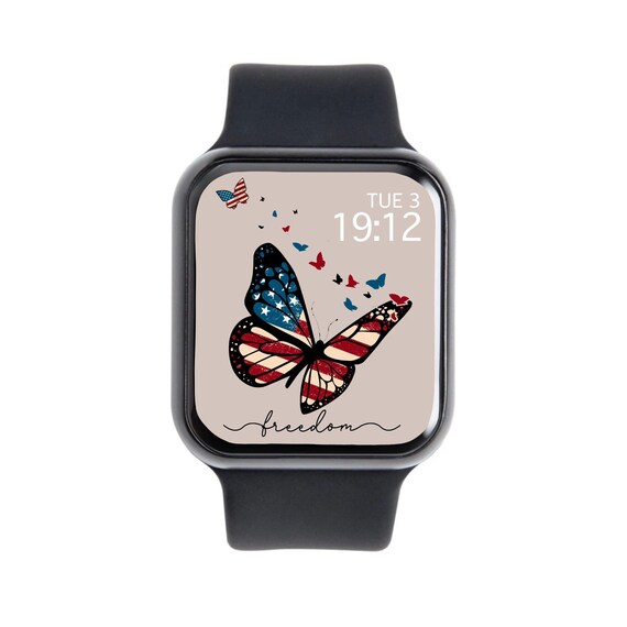 American Flag Apple Watch Face Wallpaper 4th of July Independence Day Patriotic Wallpaper USA Wallpapers for Apple Watch Face Etsy
