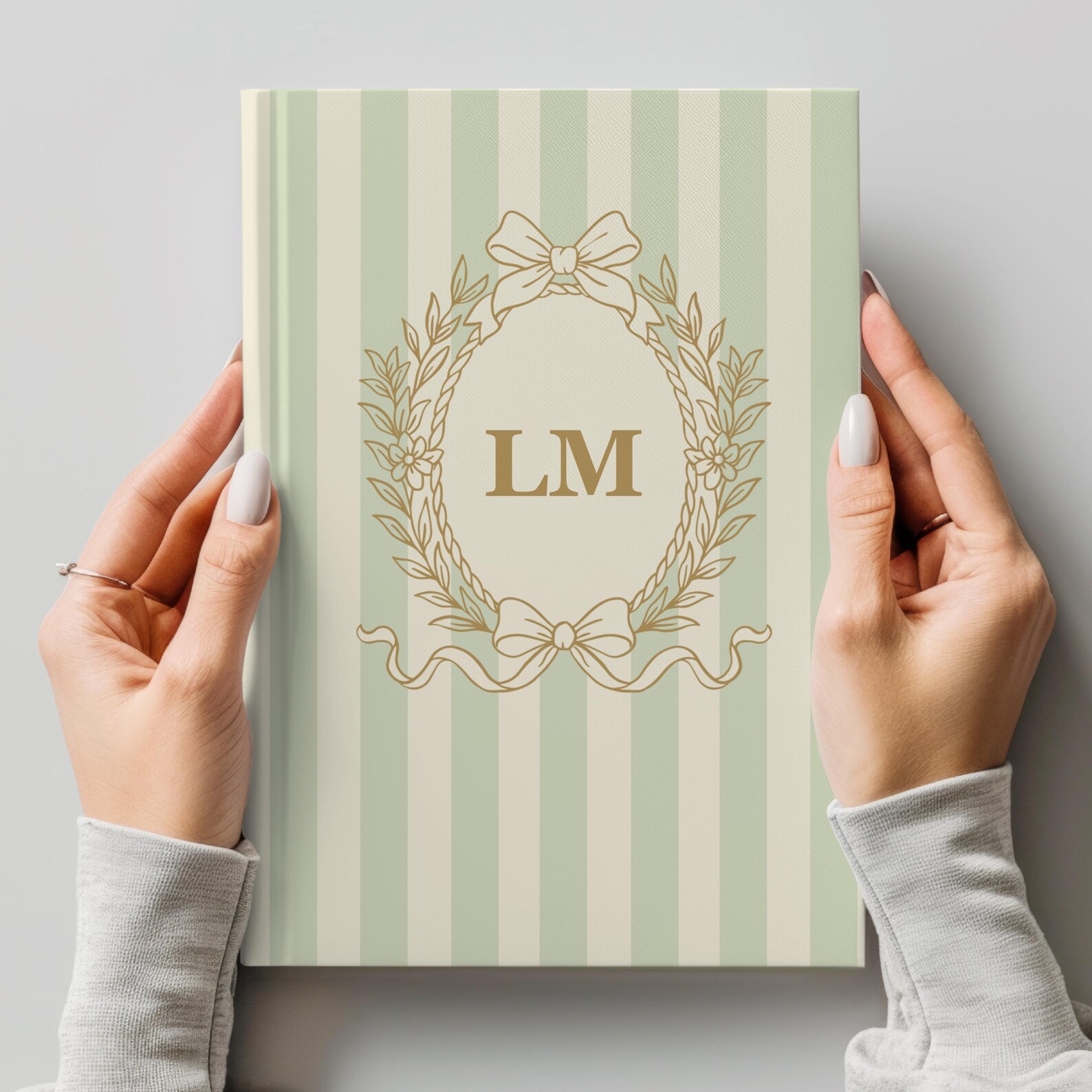 Example Journal With Initals Monogram Journal Initials Notebook Custom Diary Personalized Gift ...