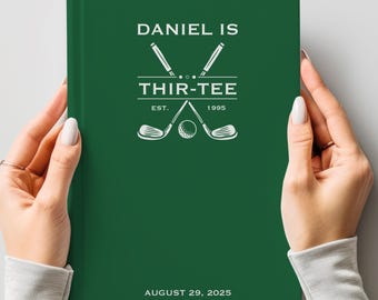 GOLF Birthday 30th Party Memory Guest Book: Thir-tee Party Keepsake