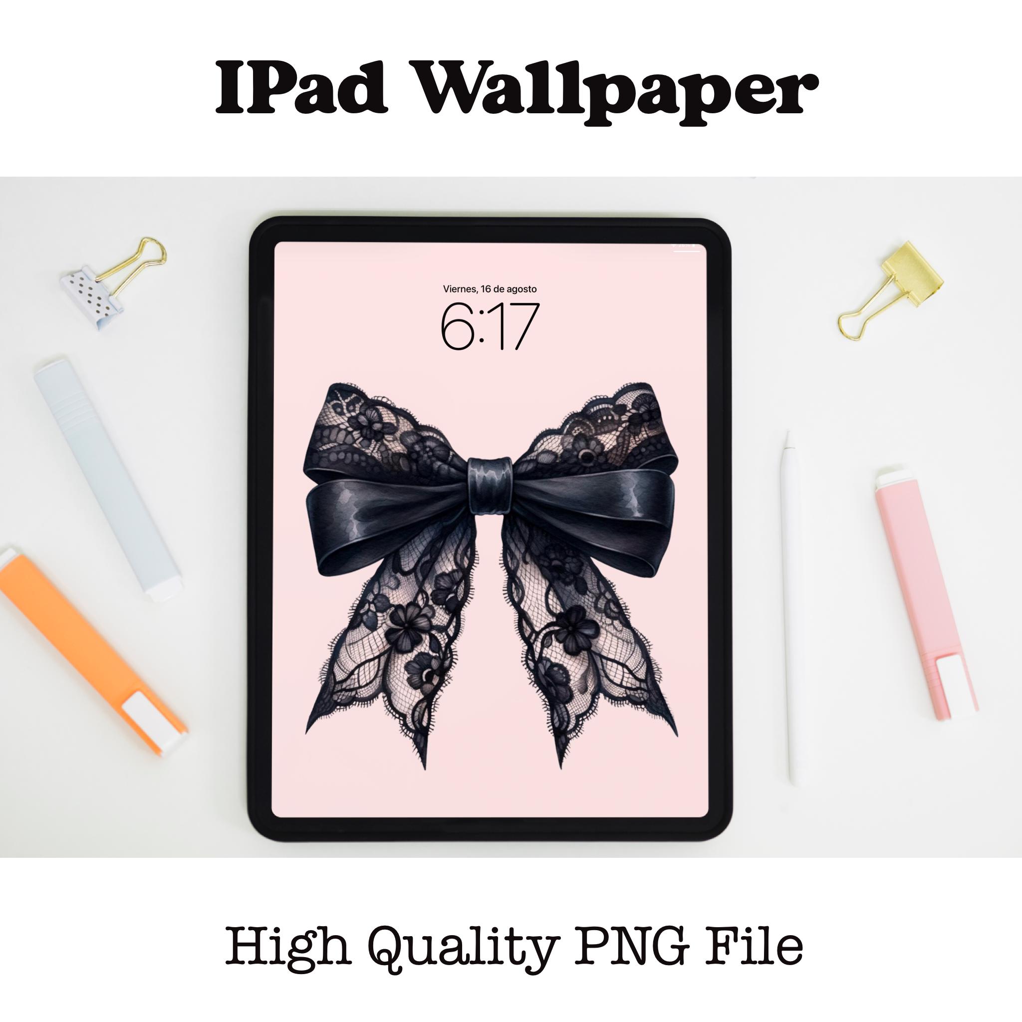 Black Bow Lace Coquette Aesthetic iPad Wallpaper, Preppy Wallpaper voor  IPad, Bow Aesthetic Coquette Wallpaper Pink Girly Aesthetic - Etsy België, image size:2048x2048