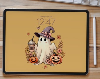 IPAD WALLPAPER Fondo de pantalla de Halloween IPad, Estética de otoño IPad, Fondo de pantalla de Halloween IPad, Estética de otoño, Descarga instantánea