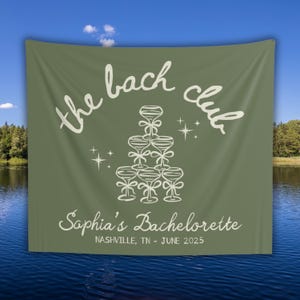 Custom BACHELORETTE PARTY BANNER Bach Weekend Sign Bachelorette Decorations Personalized Backdrop Decor Customized Bachelorette Tapestry